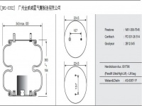JW2-5352空氣彈簧/氣囊減振/Air spring shock absorbers