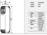 JW661橡膠空氣彈簧/氣囊/Air spring/661N/SRI1R250E/8018/556-03-8018/1R1C390 310/W01-095-0021/831120144/4.731.042.000/4746733/41822247/4731012000/90.83112.0144/1137888/1137882/100112250/10-01-001/1R1C390-310