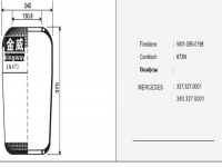 JW673橡膠空氣彈簧/氣囊/Air spring shock absorbers/1SC285-22/W01-095-0198/673N/337.327.0001/383.327.0001