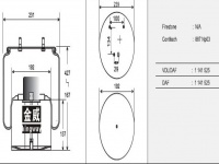 JW6114橡膠空氣彈簧/氣囊/Air spring shock absorbers/887NP03/1141525