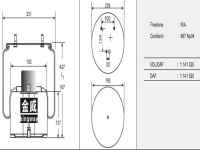 JW6115橡膠空氣彈簧/氣囊/Air spring shock absorbers/887NP04/1141525
