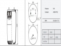 JW6017橡膠空氣彈簧/氣囊/Air spring shock absorbers/4960NP02/05.429.41.77.0