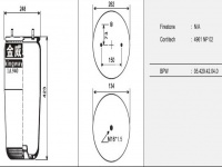 JW6018橡膠空氣彈簧/氣囊/Air spring shock absorbers/4961NP02/05.429.42.04.0