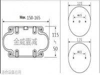 JW1-5002+機(jī)械設(shè)備單層橡膠空氣彈簧氣囊墊822419002 SP1B05 1B7070 EB-165-65 EB-165-65/36487 EB-165-65 36487 EB165-65 EB16565 EB 165 65
