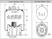 卡車掛車拖車汽車空氣彈簧氣囊 Air spring airbag of Truck W01-675-9141 W01-358-9141 1V9141 1V19L-7 1T19L-7 1R14-218 1R14218 566-28-3-021 566283021 566-20-7-276 566207276 ASA-92-8-049 W013588980 W01-358-8980
