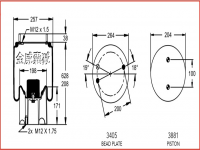 卡車掛車拖車汽車空氣彈簧氣囊 Air spring airbag air of Truck W01-M58-8608 W01M588608 1V8608 21229214 W01-R88-8608 1V15MPW-7 1T17DJ-6 V1DK25B1 198608KP 92605 1026010 136602 38608KPP W01R888608 52360