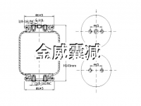 金威囊減減震裝置空氣懸架空氣彈簧減震器減震氣囊 Shock absorber air suspension air spring shock absorber shock absorber airbag JW1-5725 1B5725 279.1.195 2791195 T279/L ART.T-279 W01-358-7725 W013587725